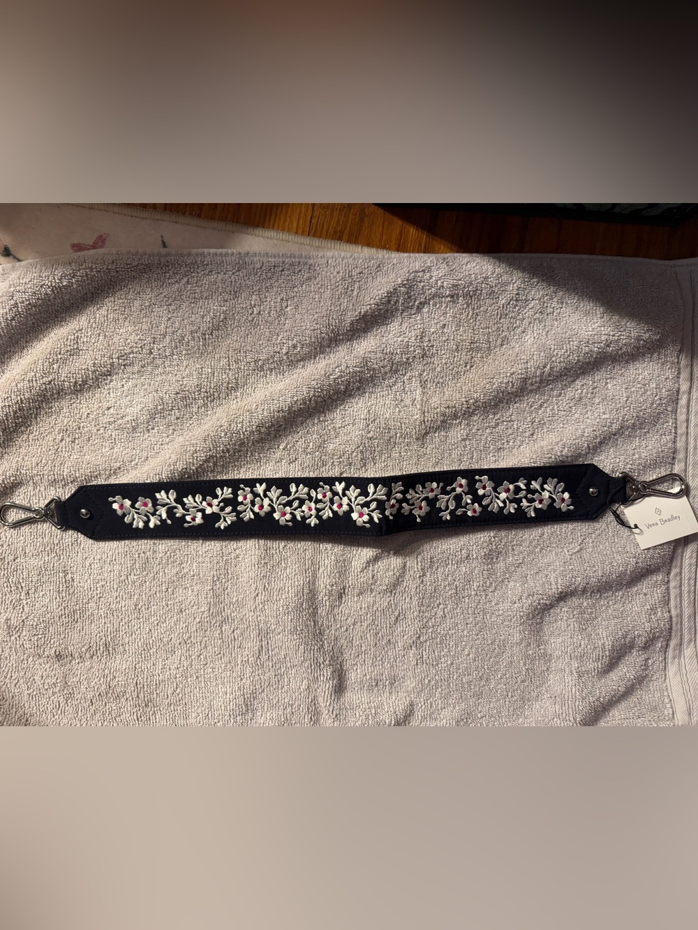 Vera Bradley Carson Embroidered Floral Ribbon Strap